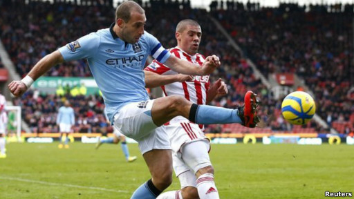 曼城小勝破咒 槍手絕殺險贏