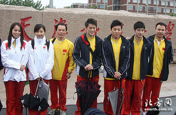 奧運冠軍天津科技大學報到