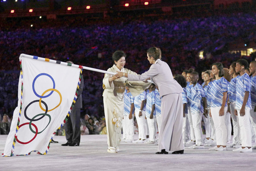 直擊里約奧運閉幕式：再見，里約！你好，東京?。ńM圖）