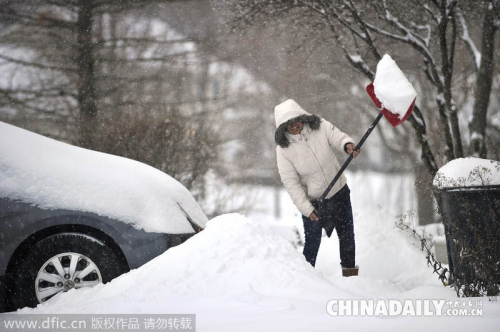 美國(guó)紐約遭遇史上最強(qiáng)暴風(fēng)雪