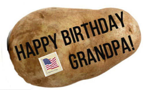 今年過節(jié)不送卡,送土豆!