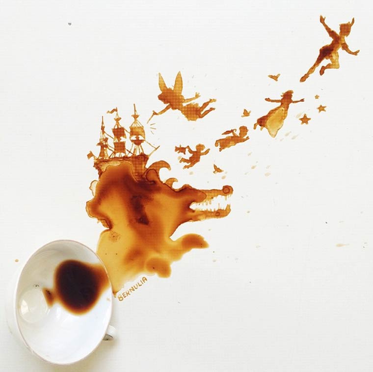 打翻了一杯咖啡，卻美得讓人心醉