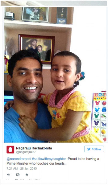 印度發起“父女自拍”活動