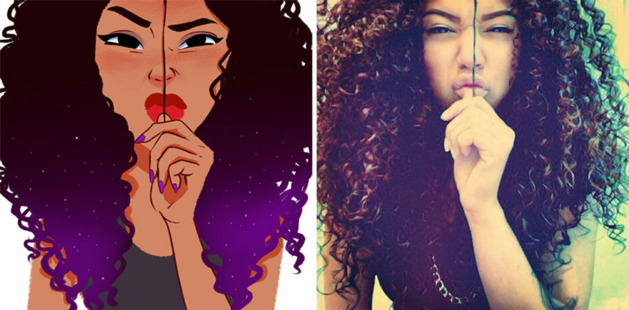 藝術家創(chuàng)作萌系人像數(shù)碼插畫