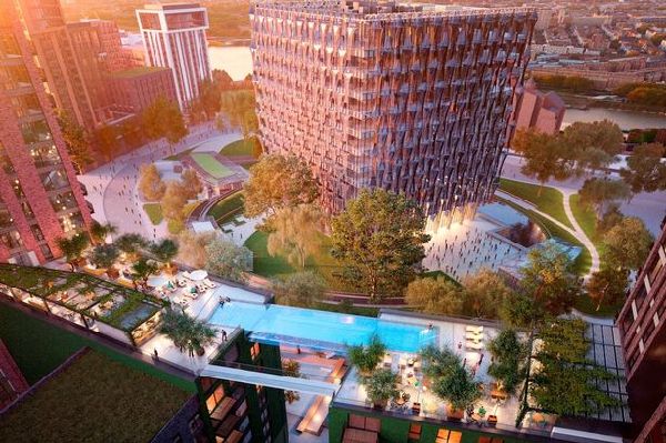 你敢在空中游泳嗎?33米高空全透明泳池震撼來襲