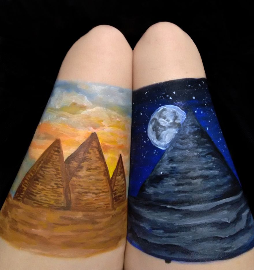 巴西藝術家創作精美人體彩繪