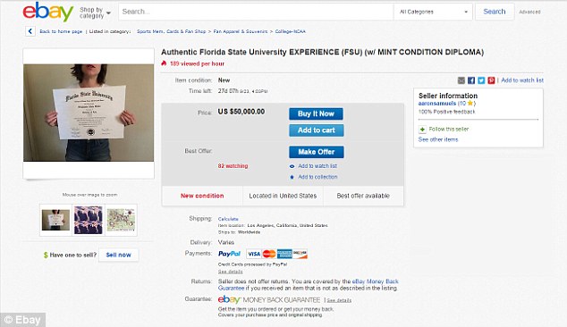 美國大學生求職不順賣文憑