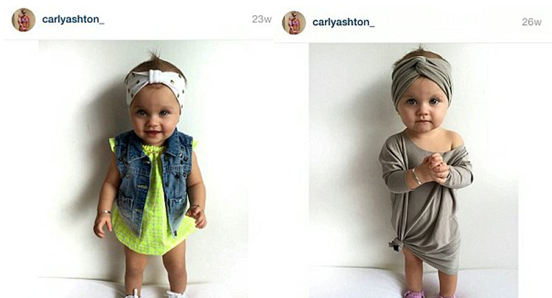 英國1歲小蘿莉成時尚偶像 代言35個品牌