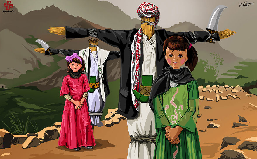 用畫筆怒斥戰火：還孩子本該有的童年