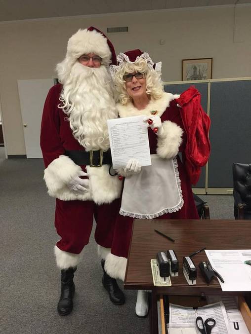 圣誕公公&婆婆終領證