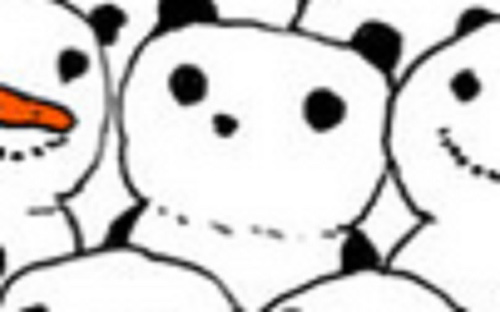 熊貓潛伏雪人中,你找到它了嗎?