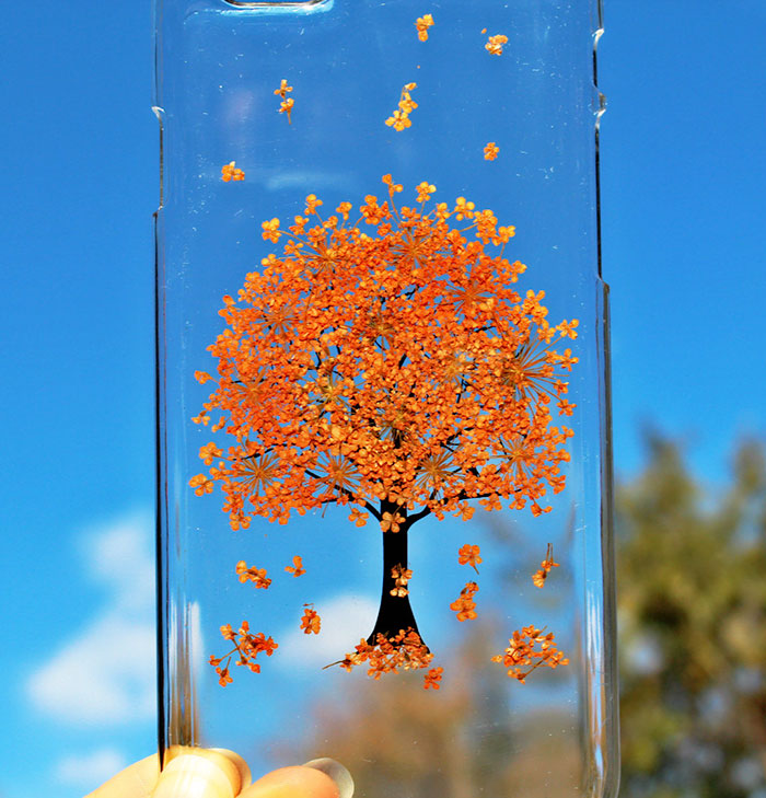 用鮮花做成的手機殼你見過嗎？（組圖）