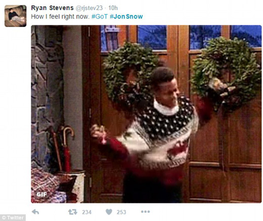 雪諾死而復生 哈靈頓：對不起欺騙了大家（視頻）