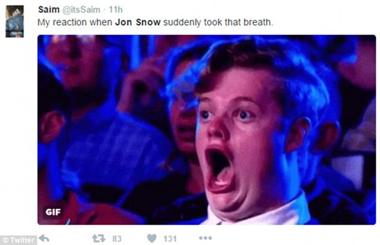 雪諾死而復生 哈靈頓：對不起欺騙了大家（視頻）