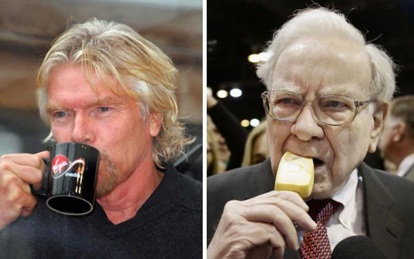 億萬富翁們的奇葩飲食習慣