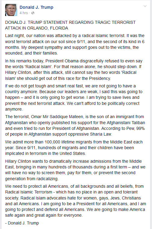 奧蘭多發生美國史上最嚴重槍擊案