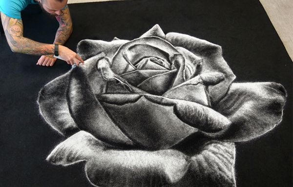 天馬行空！這些畫居然都是用鹽畫出來的（組圖）