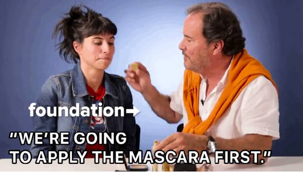 讓老爸給自家女兒化妝會是啥樣?