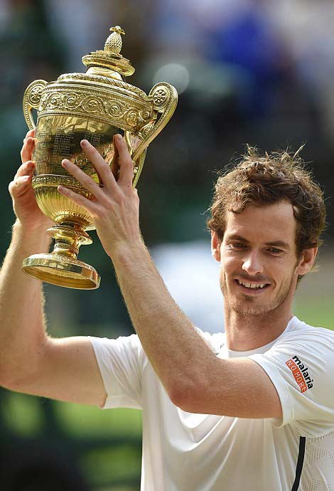 穆雷溫網稱霸為英國挽回顏面 現場名人觀眾驚喜交加(組圖)