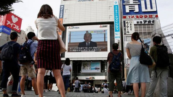 日本明仁天皇稱因身體原因做好退位準備