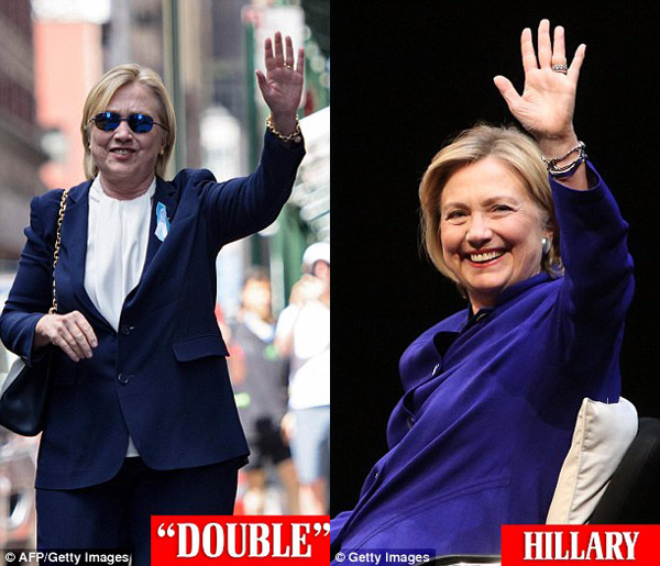 “健康門”又出陰謀論? 希拉里被疑用替身