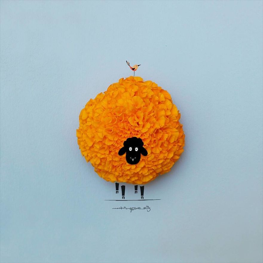 我用花瓣、果子、棉花糖變出了童話世界（組圖）