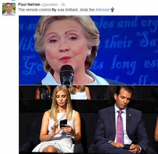 網友炸了:蒼蠅落在臉上也無感,希拉里是機器人?