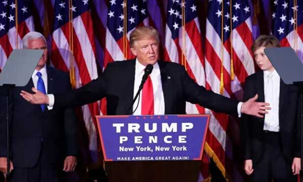 特朗普發表勝選演說,將用商界經驗幫美國