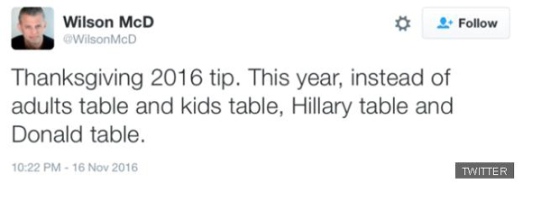 川普vs希姨 史上最尷尬感恩節