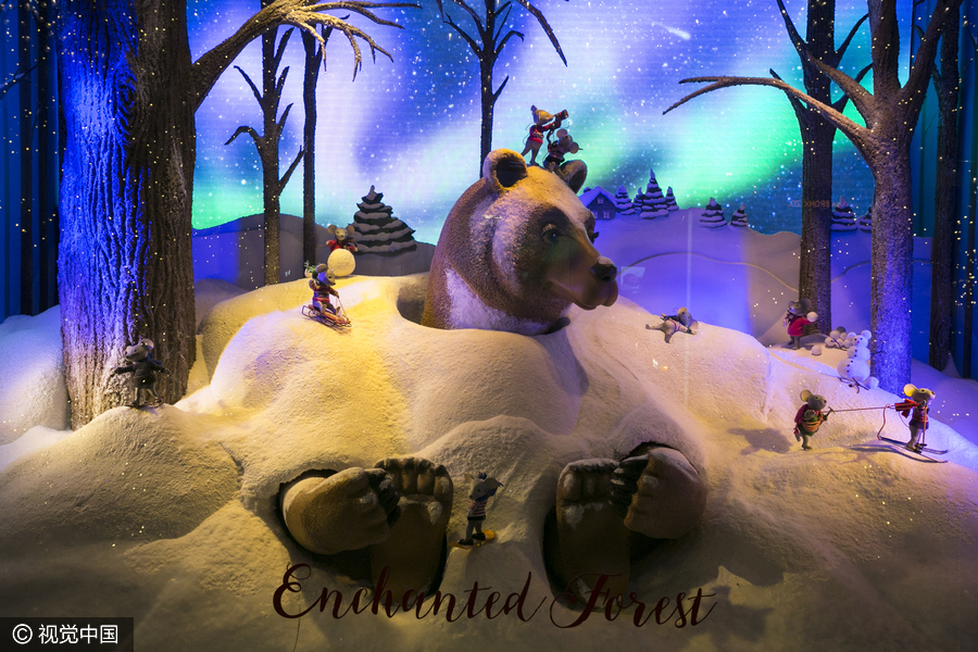 圣誕季從這里開始！最美圣誕節展示櫥窗欣賞（組圖）