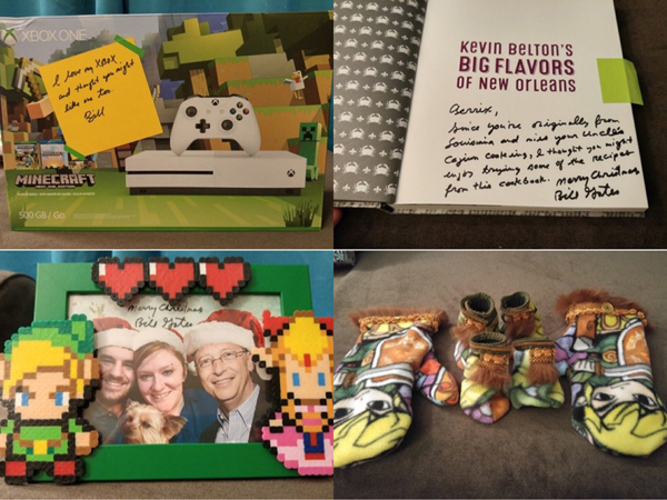 她的神秘圣誕老人居然是比爾•蓋茨!!!