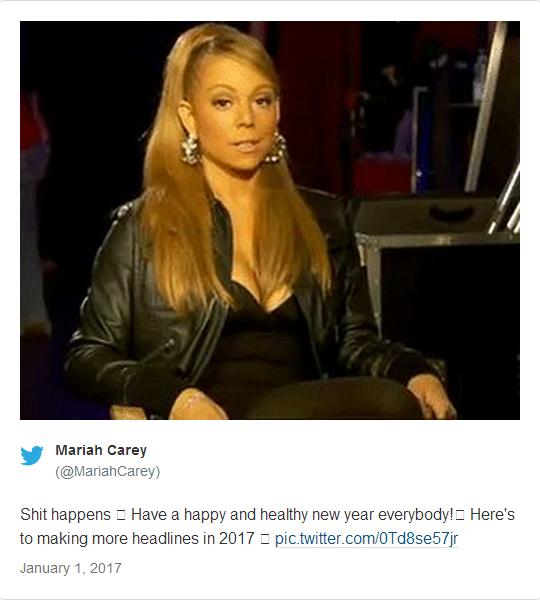 瑪利亞·凱莉跨年夜演砸了!看外媒如何報道“車禍現(xiàn)場”