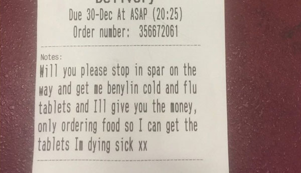 特別的外賣訂單:點(diǎn)餐順便送藥