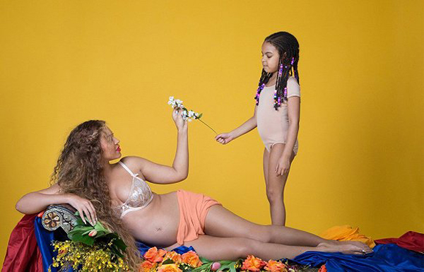 懷個孕都這么美!碧昂絲大肚照人氣創紀錄