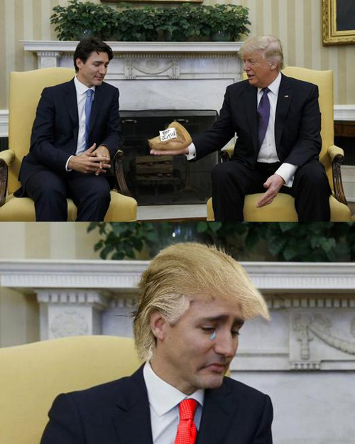 特朗普VS特魯多 美加首腦過(guò)招特朗普完敗