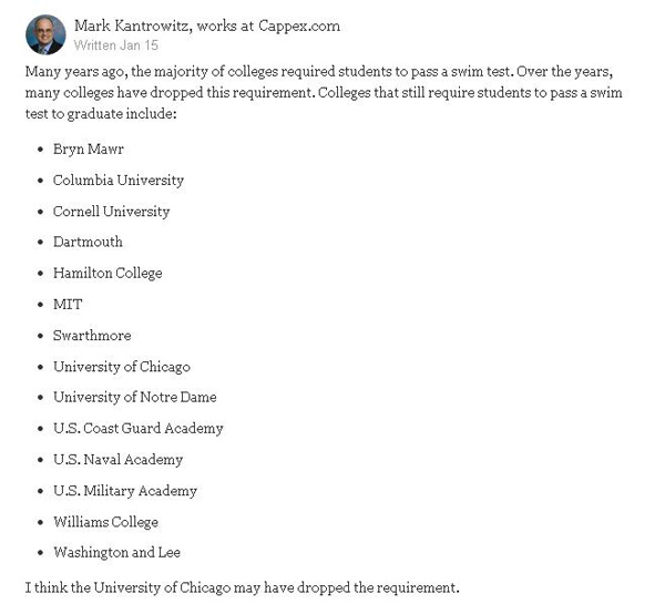 清華:不會游泳不能畢業(yè) 名校的游泳情結(jié)為啥那么深