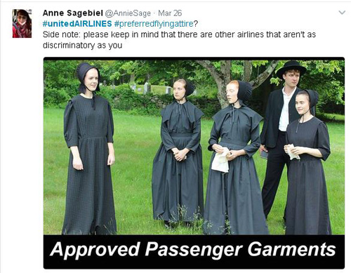 美聯航拒絕少女穿緊身褲登機 網友質問你管得著嗎