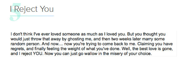 盤點：人們最想對前任說的話