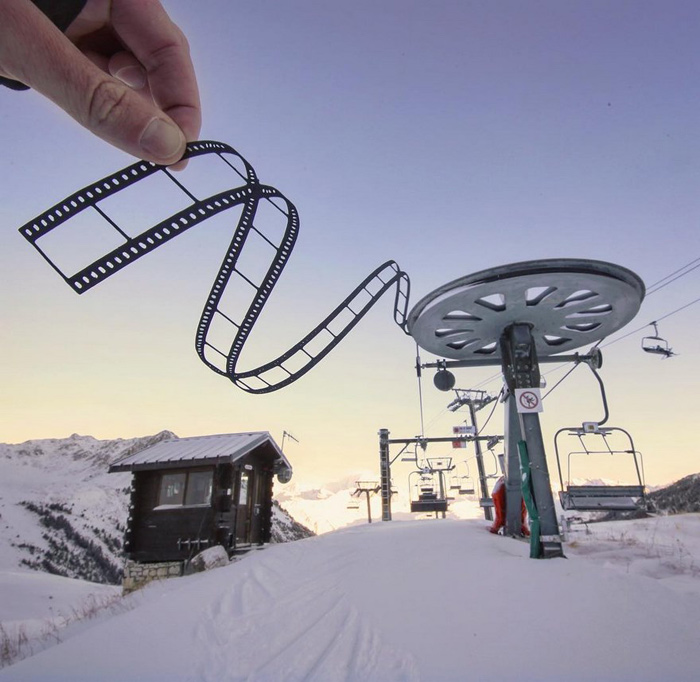 創(chuàng)意無處不在，這個(gè)小伙子用剪紙玩壞了全球的地標(biāo)（組圖）