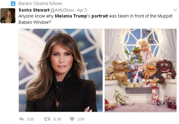 梅蘭妮·特朗普白宮肖像照惹爭(zhēng)議 誰(shuí)是最美美國(guó)第一夫人?