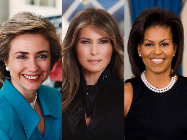 梅蘭妮·特朗普白宮肖像照惹爭(zhēng)議 誰(shuí)是最美美國(guó)第一夫人?