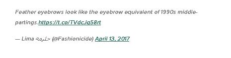 彩妝最新潮流“羽毛眉”橫空出世 這種時(shí)尚你懂嗎?
