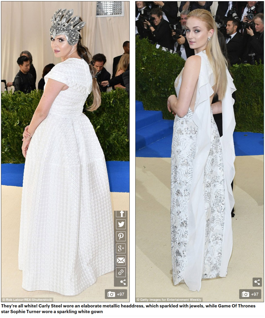 清新優雅性感華麗……你喜歡的2017MetGala都有（組圖）