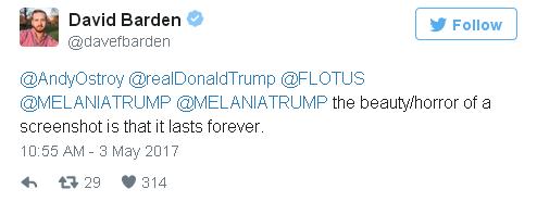 網友調侃特朗普遭妻子“嫌棄” 梅蘭妮亞竟手滑點贊