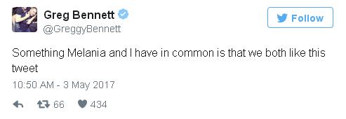 網友調侃特朗普遭妻子“嫌棄” 梅蘭妮亞竟手滑點贊