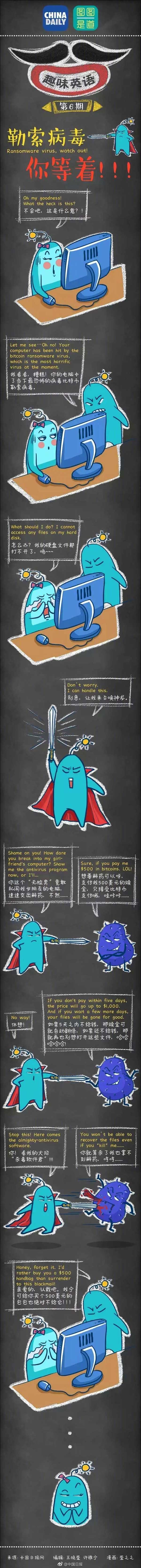 圖圖是道：勒索病毒，你等著！??！