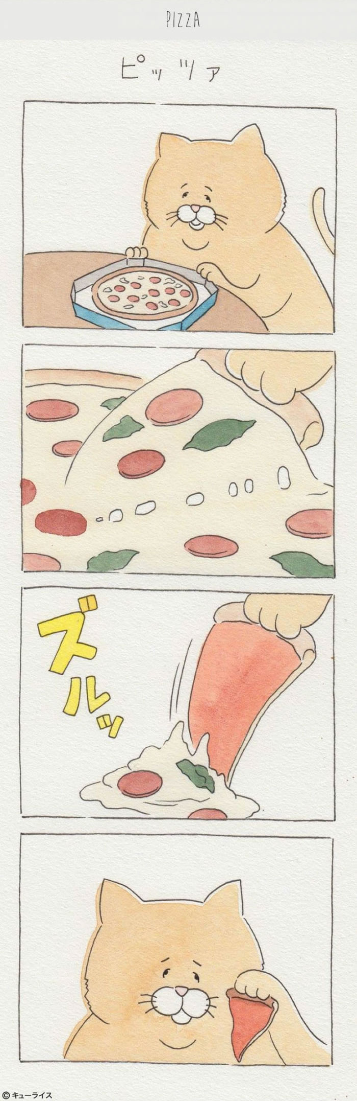 搞笑連環畫：胖貓吃飯記（組圖）