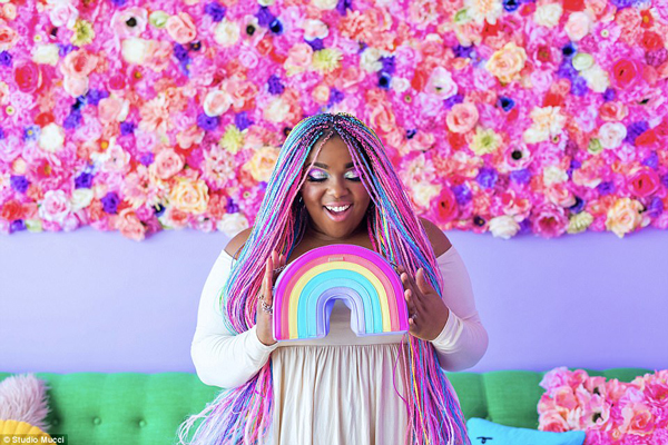 少女心炸裂！好想擁有這間夢(mèng)幻的“彩虹屋”（組圖）