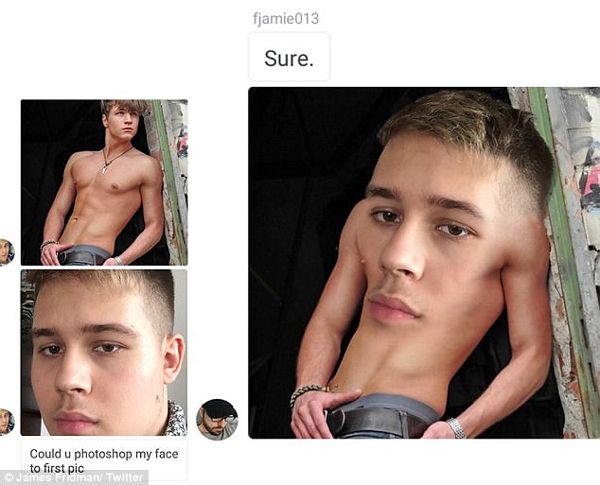 幫外國網友P圖的PS大神又有新作,畫風還是那么清奇(組圖)