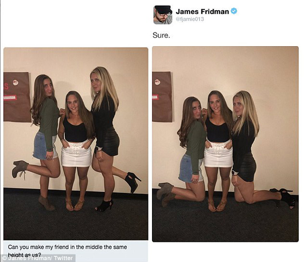 幫外國網友P圖的PS大神又有新作,畫風還是那么清奇(組圖)